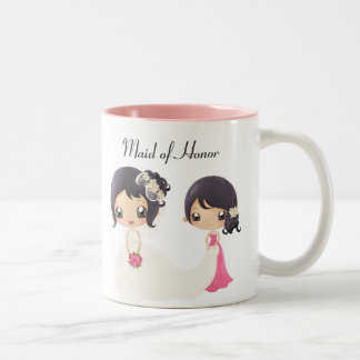 Bride and Maid of Honor Two-Tone Coffee Mug