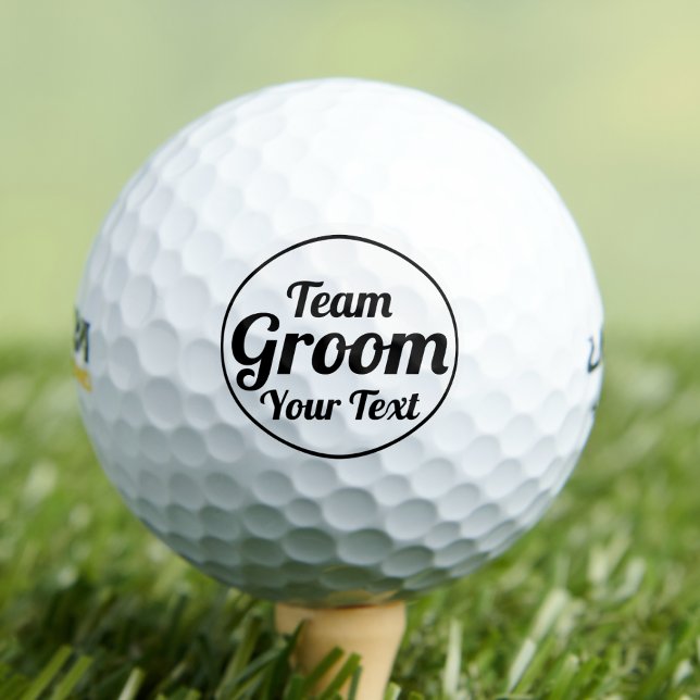 Bride and Team Groom Best Gift for Groomsmen Party Golf Balls (Creator Uploaded)