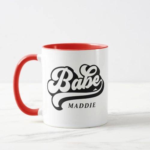 Bride Babe Bachelorette Custom Name Mug