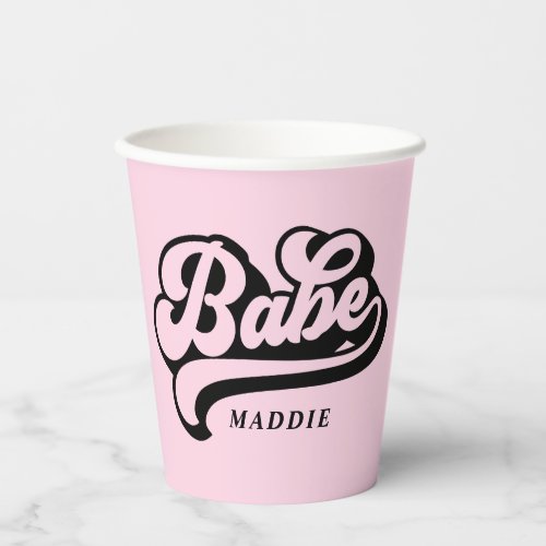 Bride Babe Custom Name Paper cup
