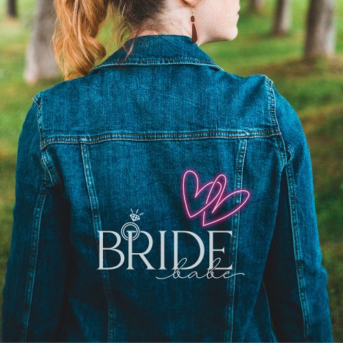 Bride babe cute womens denim jacket