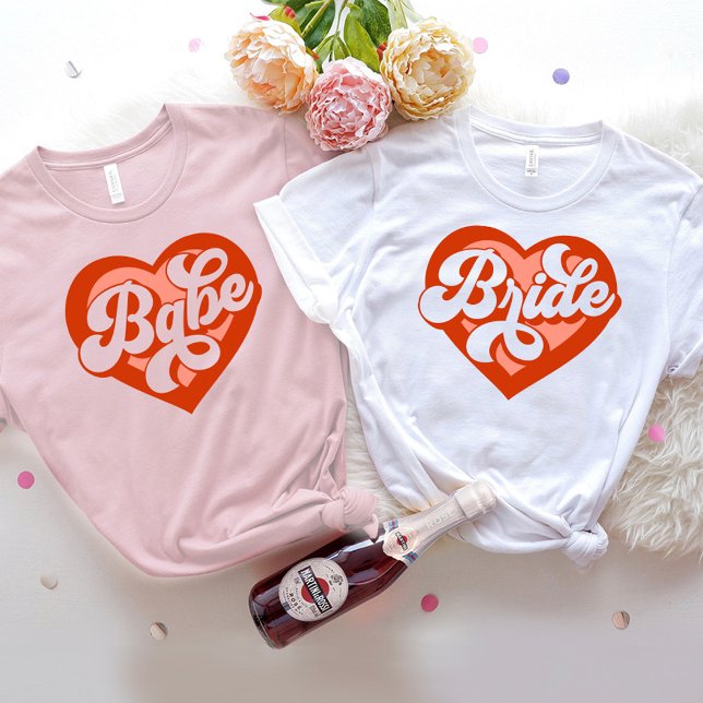 Bride Babe Tribe T-Shirt Bachelorette Retro Tee (Creator Uploaded)