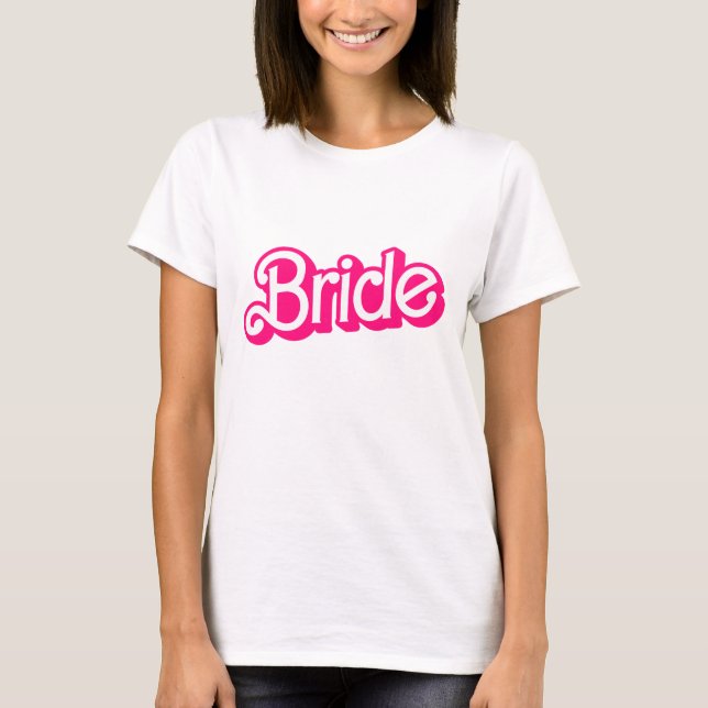 Bride Babe Tribe T-Shirt Bachelorette Retro Tee (Front)