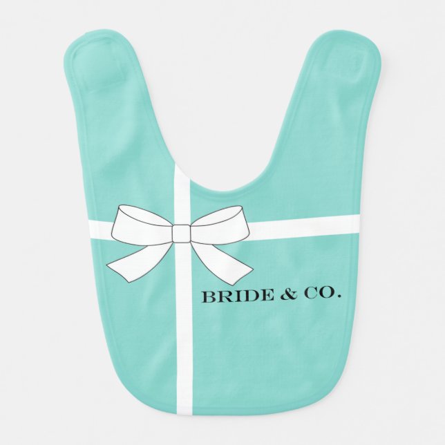 BRIDE Baby Flower Girl Shower Tiara Bridal Party Bib (Front)