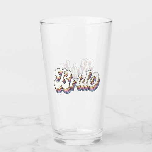 Bride Bachelorette Party Bridal Wedding Matching Glass