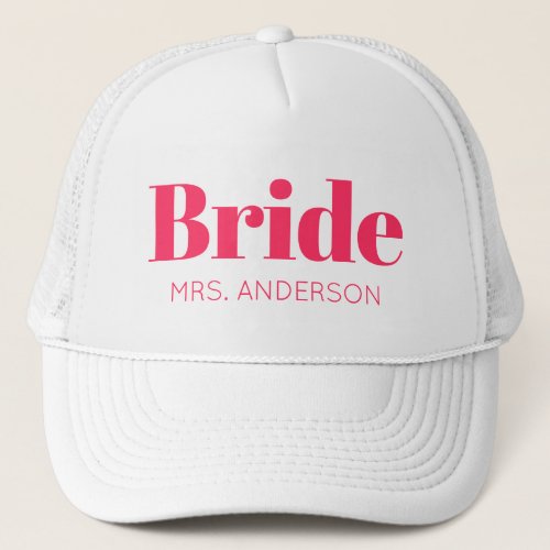 Bride Bachelorette Party Bride to Be Summer Trucker Hat