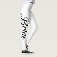 Bride Bachelorette Party Elegant Leggings