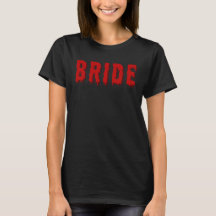Bride bachelorette party emo goth horror shirt