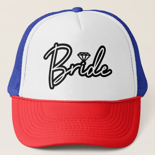 Bride Bachelorette Party Hat Color Options Trucker Hat