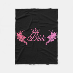 Bride Bachelorette Party Wedding Maid Of Honor Hen Fleece Blanket
