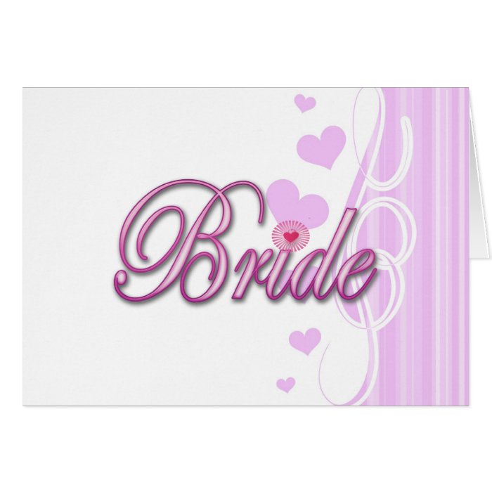 bride bachelorette wedding bridal shower party greeting card