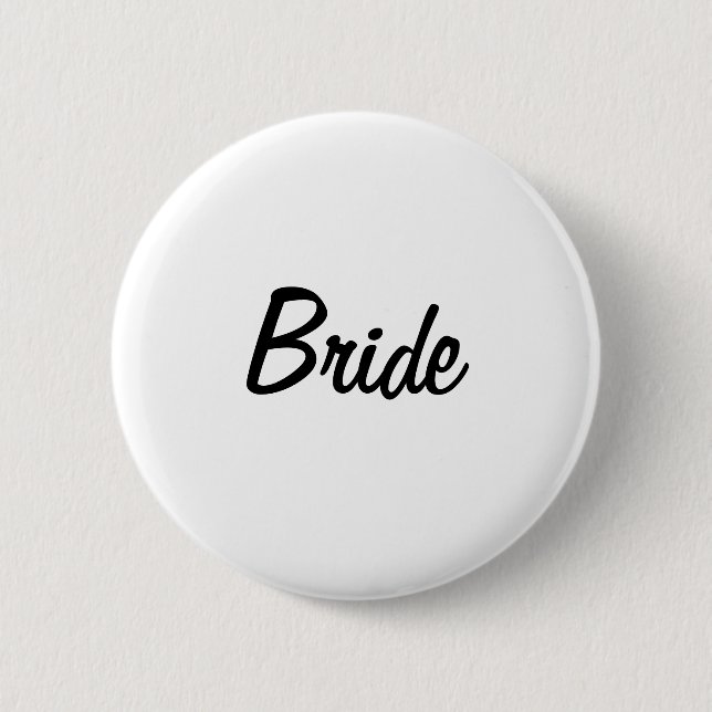 Bride Badge Button (Front)