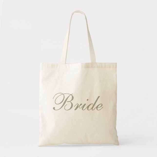 Bride Bag-Diamond Pattern with Gold Stroke Tote Bag (Front)