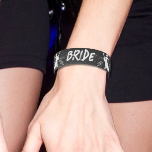 Bride band Punk Rock Bachelorette party Elastic Hair Tie