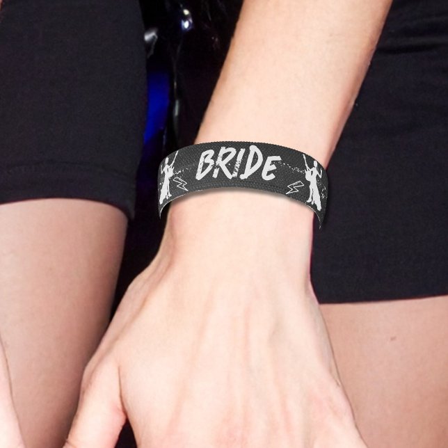 Bride band Punk Rock Bachelorette party Elastic Hair Tie (Creator Uploaded)