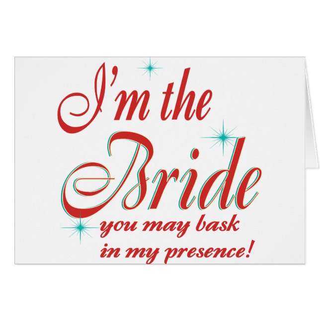 bride-bask in presence cards (Front Horizontal)