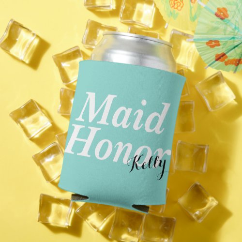BRIDE Be My Maid Of Honor Wedding Bridal Party Can Cooler