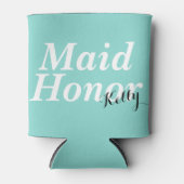 BRIDE Be My Maid Of Honor Wedding Bridal Party Can Cooler (Front)