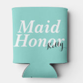BRIDE Be My Maid Of Honor Wedding Bridal Party Can Cooler (Back)