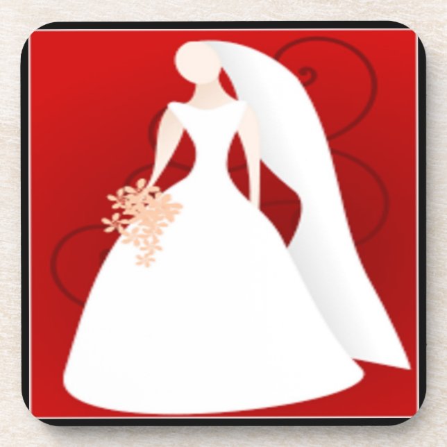 BRIDE BEVERAGE COASTER (Front)