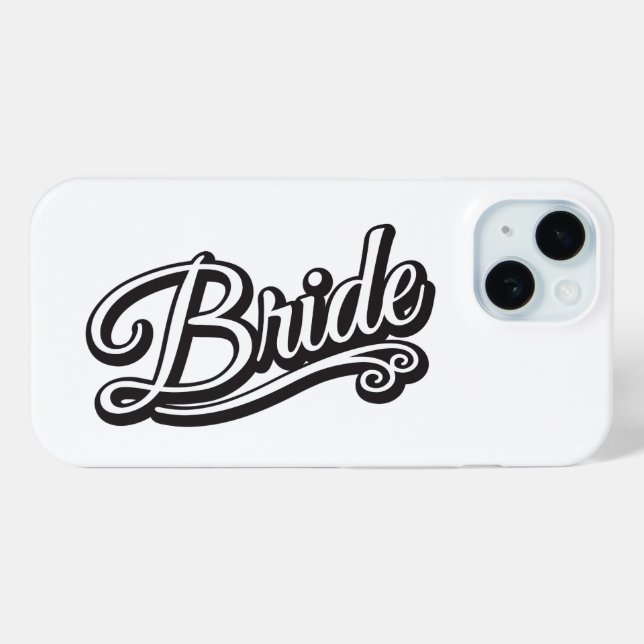 Bride black and white Case-Mate iPhone case (Back (Horizontal))