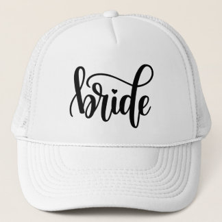 Bride Black Script Trucker Hat