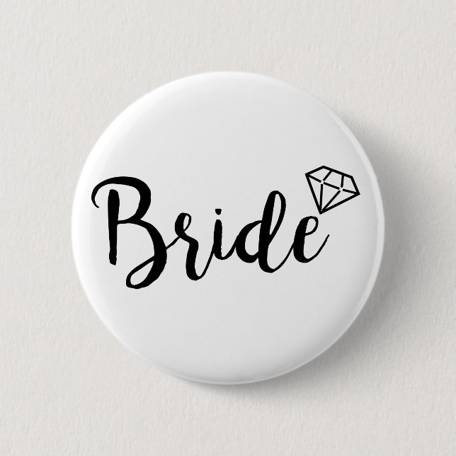 Bride Bling Diamond Button (Front)