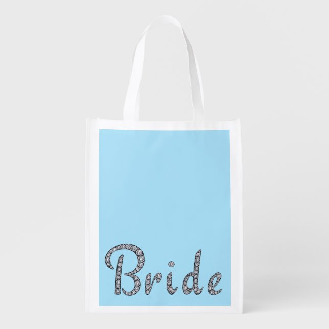 Bride bling reusable bag (Front)