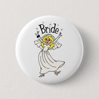 Bride (Blonde Hair) Pinback Button