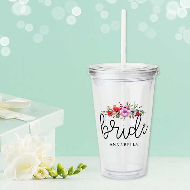 Bride Bouquet Acrylic Tumbler (Creator Uploaded)