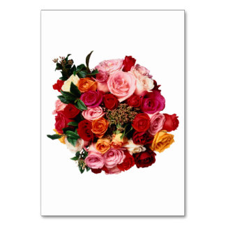 Bride Bouquet Table Number