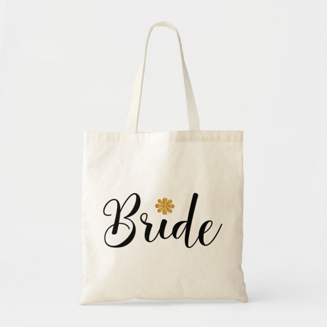 Bride Bridal Shower  Wedding Elegant Tote Bag (Front)