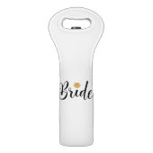 Bride Bridal Shower  Wedding Elegant Wine Bag (Back)