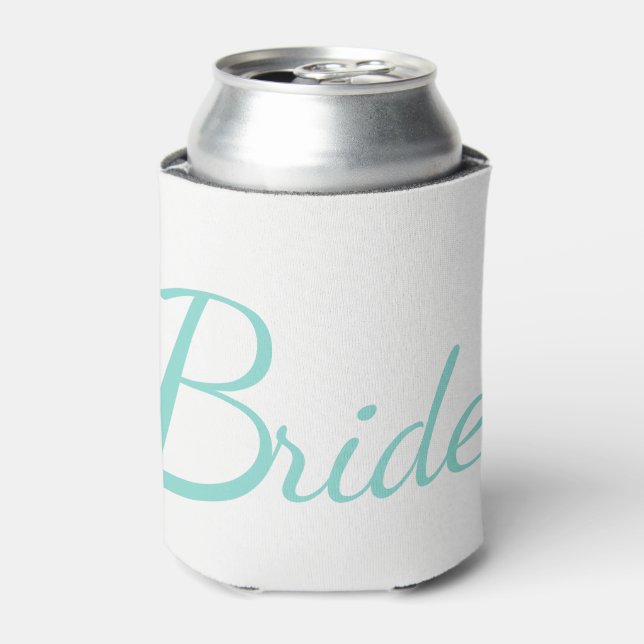 BRIDE Bridal Wedding Party Here Come The Bride Can Cooler (Can Front)