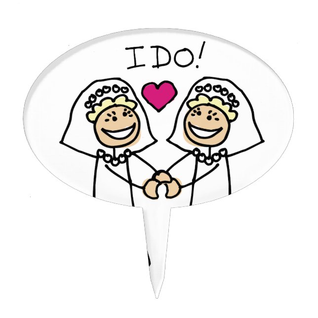 Bride-Bride I Do Cake Topper (Front)