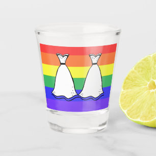 Bride & Bride Shot Glass