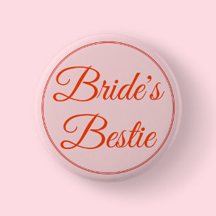 Bride Bridesmaid Best Friend Bachelorette Party Button
