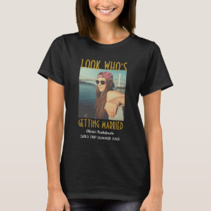 Bride Bridesmaid Vintage Photo Bachelorette Party T-Shirt