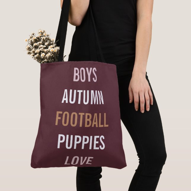 BRIDE & Bridesmaids Autumn Breeze Tailgate Party Tote Bag (Close Up)
