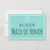 BRIDE & Bridesmaids Be My Maid Honor Shower Party Invitation (Front)