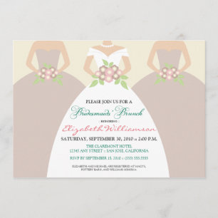 Bride & Bridesmaids Bridal Brunch Invite (blush)
