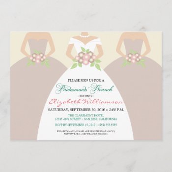 Bride & Bridesmaids Bridal Brunch Invite (blush) by TheWeddingShoppe at Zazzle