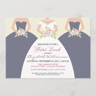 Bride & Bridesmaids Bridal Brunch Invite (plum)