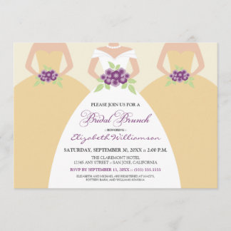 Bride & Bridesmaids Bridal Brunch Invite (yellow)