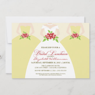 Bride & Bridesmaids Bridal Luncheon Invite (ivory)