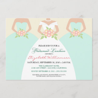 Bride & Bridesmaids Bridal Luncheon Invite (mint)