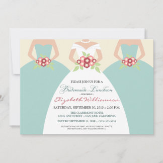 Bride & Bridesmaids Bridal Luncheon (seaside) Invitation