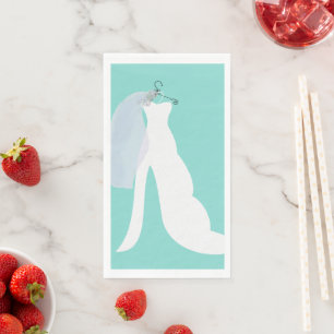 Bride & Bridesmaids Here Comes The Bride Party Paper Guest Towels