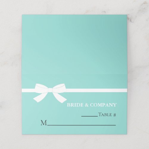 Bride  Bridesmaids Personal Thank You Party Table Place Card