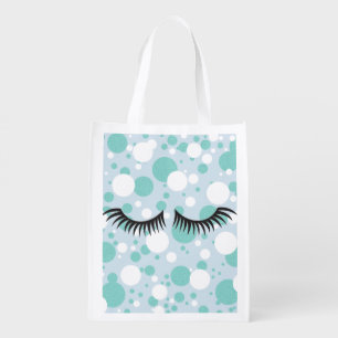 BRIDE & Bridesmaids Polka Dot Bridal Shower Party Grocery Bag